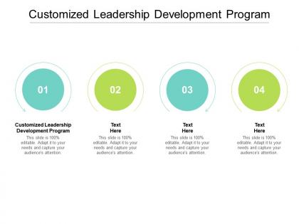 Customized leadership development program ppt powerpoint presentation ideas show cpb