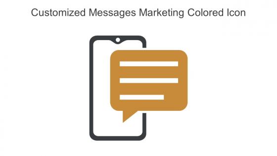 Customized Messages Marketing Colored Icon In Powerpoint Pptx Png And Editable Eps Format