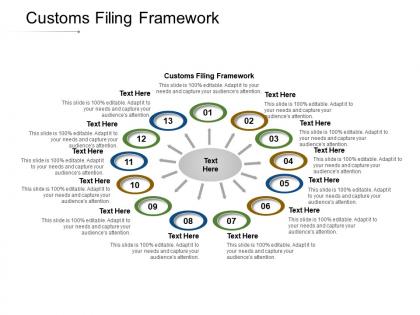 Customs filing framework ppt powerpoint presentation summary slide download cpb