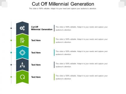 Cut off millennial generation ppt powerpoint presentation gallery ideas cpb