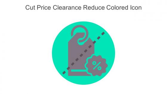 Cut Price Clearance Reduce Colored Icon In Powerpoint Pptx Png And Editable Eps Format