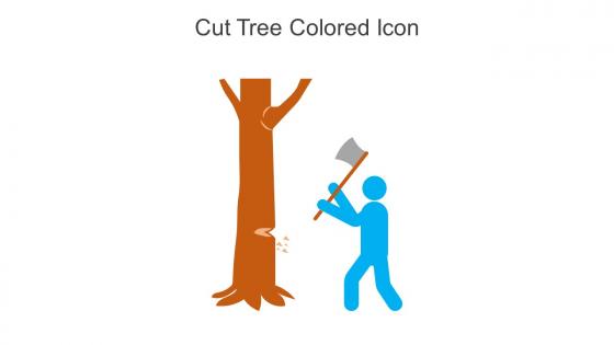Cut Tree Colored Icon In Powerpoint Pptx Png And Editable Eps Format