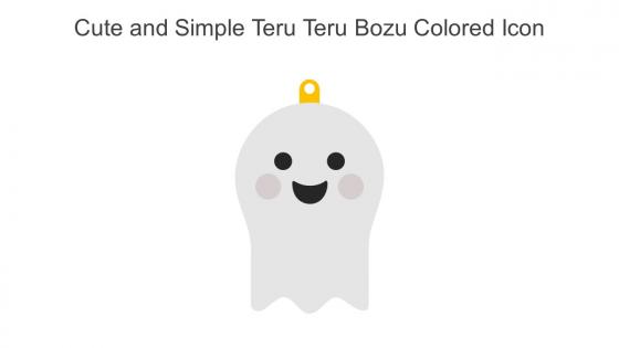 Cute And Simple Teru Teru Bozu Colored Icon In Powerpoint Pptx Png And Editable Eps Format