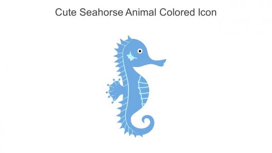 Cute Seahorse Animal Colored Icon In Powerpoint Pptx Png And Editable Eps Format