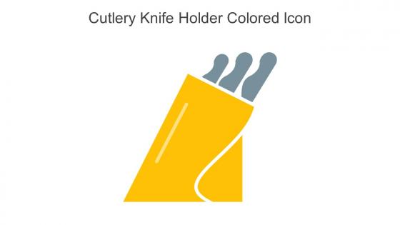Cutlery Knife Holder Colored Icon In Powerpoint Pptx Png And Editable Eps Format
