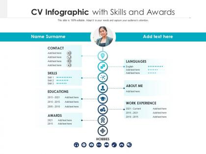 CV Infographic PowerPoint Presentation and Slides PPT Slide | SlideTeam