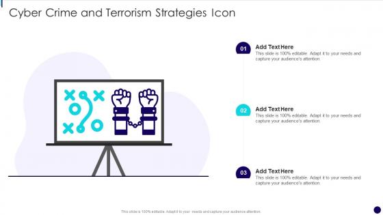 Cyber Crime And Terrorism Strategies Icon