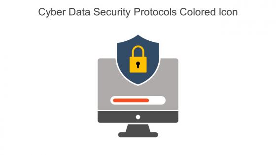 Cyber Data Security Protocols Colored Icon In Powerpoint Pptx Png And Editable Eps Format