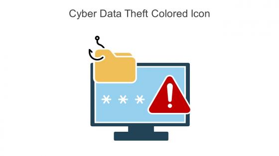 Cyber Data Theft Colored Icon In Powerpoint Pptx Png And Editable Eps Format