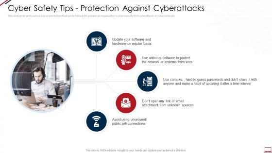 Cyber safety tips protection against cyberattacks computer system security