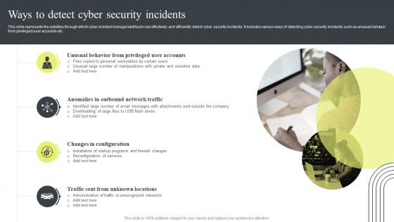 Cyber Security Attacks Response Plan Ways To Detect Cyber Security Incidents