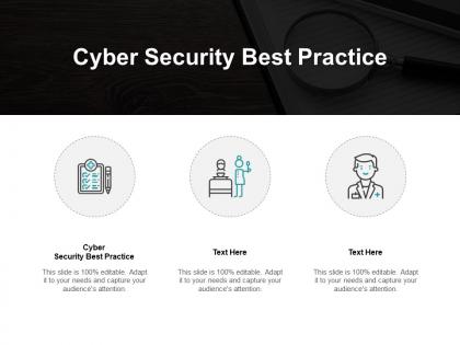 Cyber security best practice ppt powerpoint presentation file icons cpb