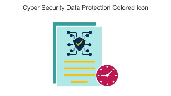 Cyber Security Data Protection Colored Icon In Powerpoint Pptx Png And Editable Eps Format