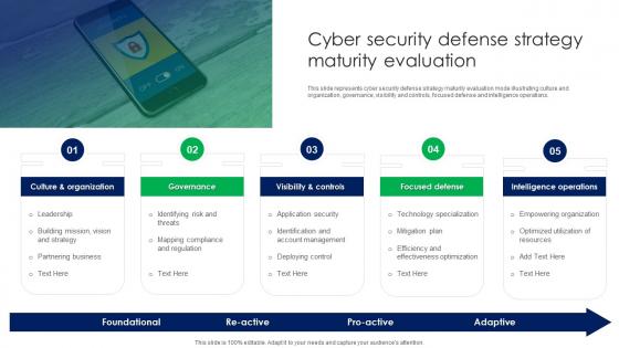 Cyber Security Defense Strategy Maturity Evaluation