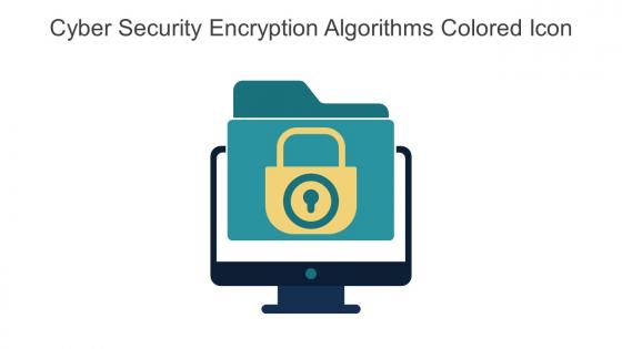 Cyber Security Encryption Algorithms Colored Icon In Powerpoint Pptx Png And Editable Eps Format