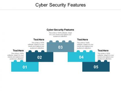 Cyber security features ppt powerpoint presentation infographic template slides cpb