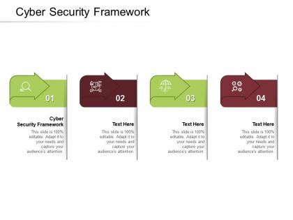 Cyber security framework ppt powerpoint presentation portfolio clipart cpb