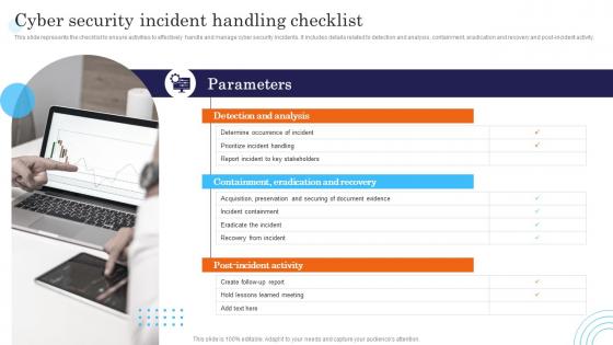 Cyber Security Incident Handling Checklist Incident Response Strategies Deployment