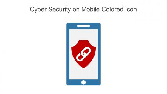 Cyber Security On Mobile Colored Icon In Powerpoint Pptx Png And Editable Eps Format