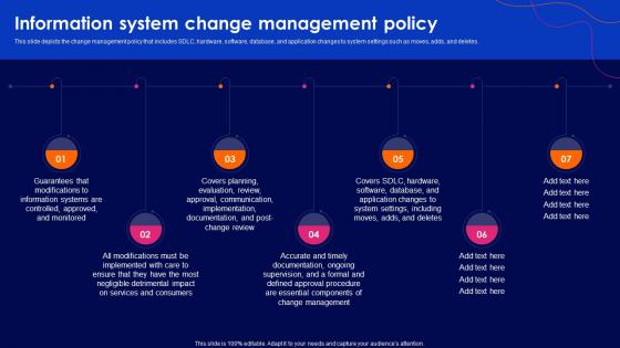 Cyber Security Policy Information System Change Management Policy