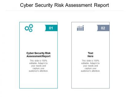 Cyber security risk assessment report ppt powerpoint presentation outline outfit cpb
