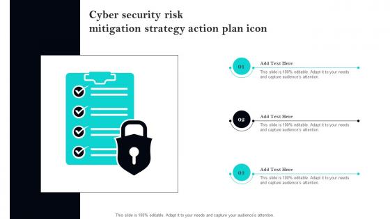 Cyber Security Risk Mitigation Strategy Action Plan Icon