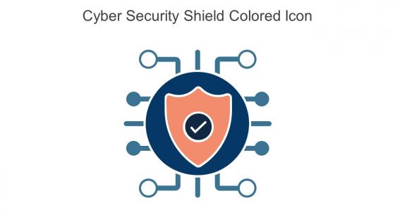 Cyber Security Shield Colored Icon In Powerpoint Pptx Png And Editable Eps Format