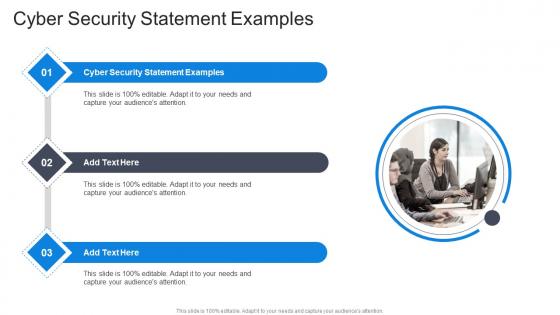 Cyber Security Statement Examples In Powerpoint And Google Slides Cpb