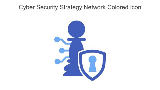 Cyber Security Strategy Network Colored Icon In Powerpoint Pptx Png And Editable Eps Format