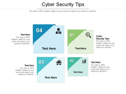 Cyber security tips ppt powerpoint presentation file outline cpb