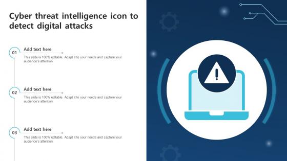Cyber Threat Intelligence Icon To Detect Digital Attacks