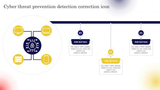 Cyber Threat Prevention Detection Correction Icon