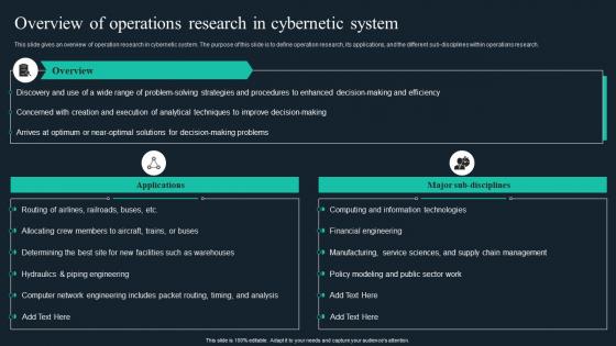 Cybernetic Implants Overview Of Operations Research In Cybernetic System