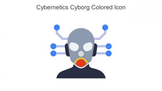 Cybernetics Cyborg Colored Icon In Powerpoint Pptx Png And Editable Eps Format