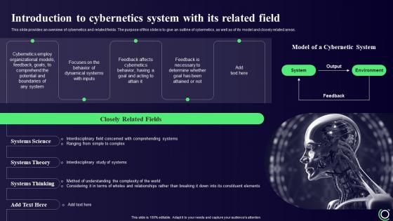 Cybernetics Introduction To Cybernetics System With Its Related Field