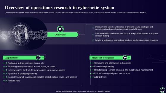 Cybernetics Overview Of Operations Research In Cybernetic System