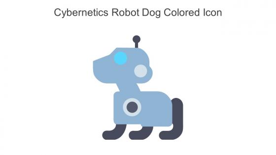 Cybernetics Robot Dog Colored Icon In Powerpoint Pptx Png And Editable Eps Format
