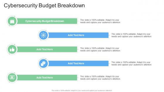 Cybersecurity Budget Breakdown In Powerpoint And Google Slides Cpb