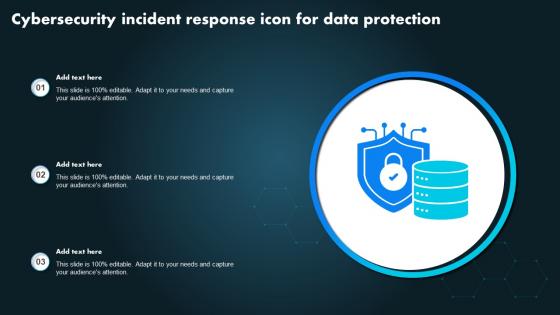 Cybersecurity Incident Response Icon For Data Protection