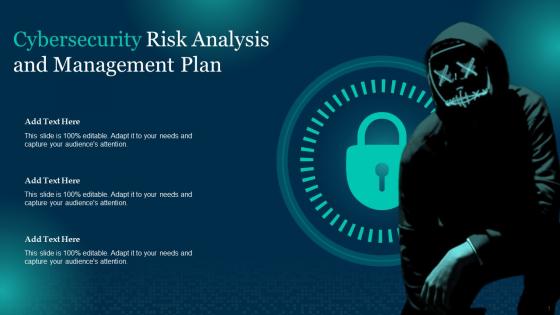Cybersecurity Risk Analysis And Management Plan Ppt Slides Background Images