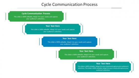Cycle communication process ppt powerpoint presentation portfolio graphic tips cpb