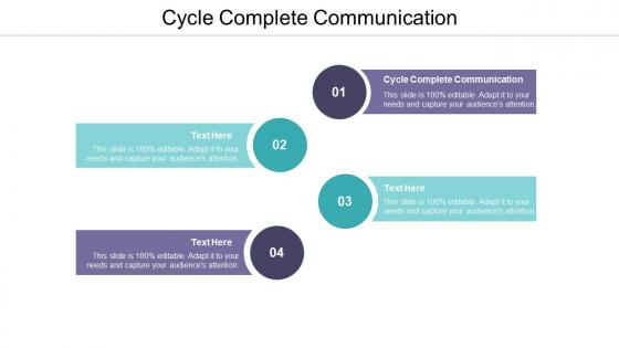 Cycle complete communication ppt powerpoint presentation styles design templates cpb