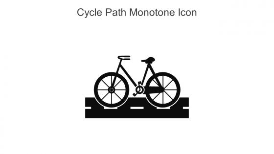 Cycle Path Monotone Icon In Powerpoint Pptx Png And Editable Eps Format