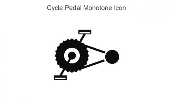 Cycle Pedal Monotone Icon In Powerpoint Pptx Png And Editable Eps Format
