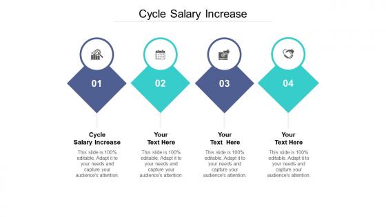 Cycle salary increase ppt powerpoint presentation styles background image cpb