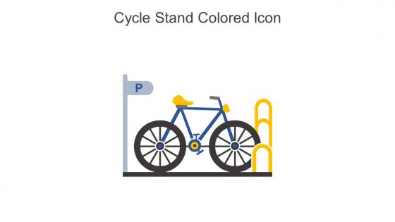 Cycle Stand Colored Icon In Powerpoint Pptx Png And Editable Eps Format