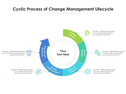 Cyclic process of change management lifecycle