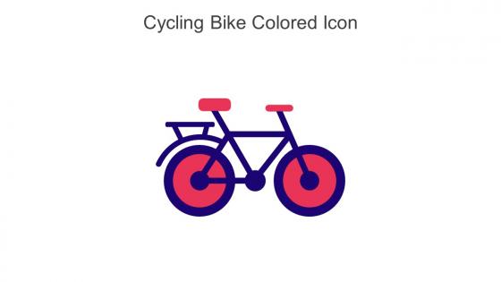 Cycling Bike Colored Icon In Powerpoint Pptx Png And Editable Eps Format