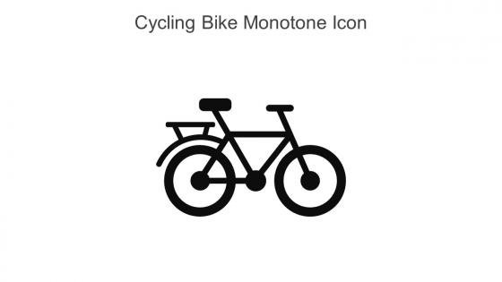 Cycling Bike Monotone Icon In Powerpoint Pptx Png And Editable Eps Format