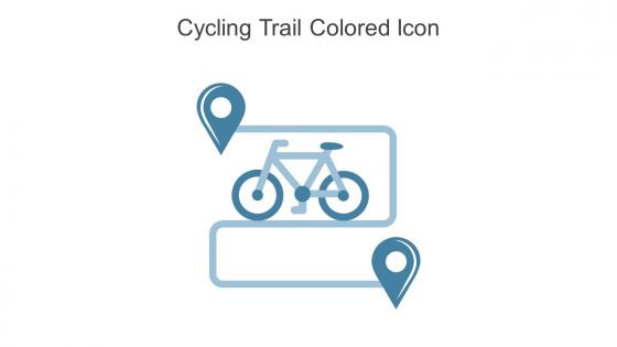 Cycling Trail Colored Icon In Powerpoint Pptx Png And Editable Eps Format